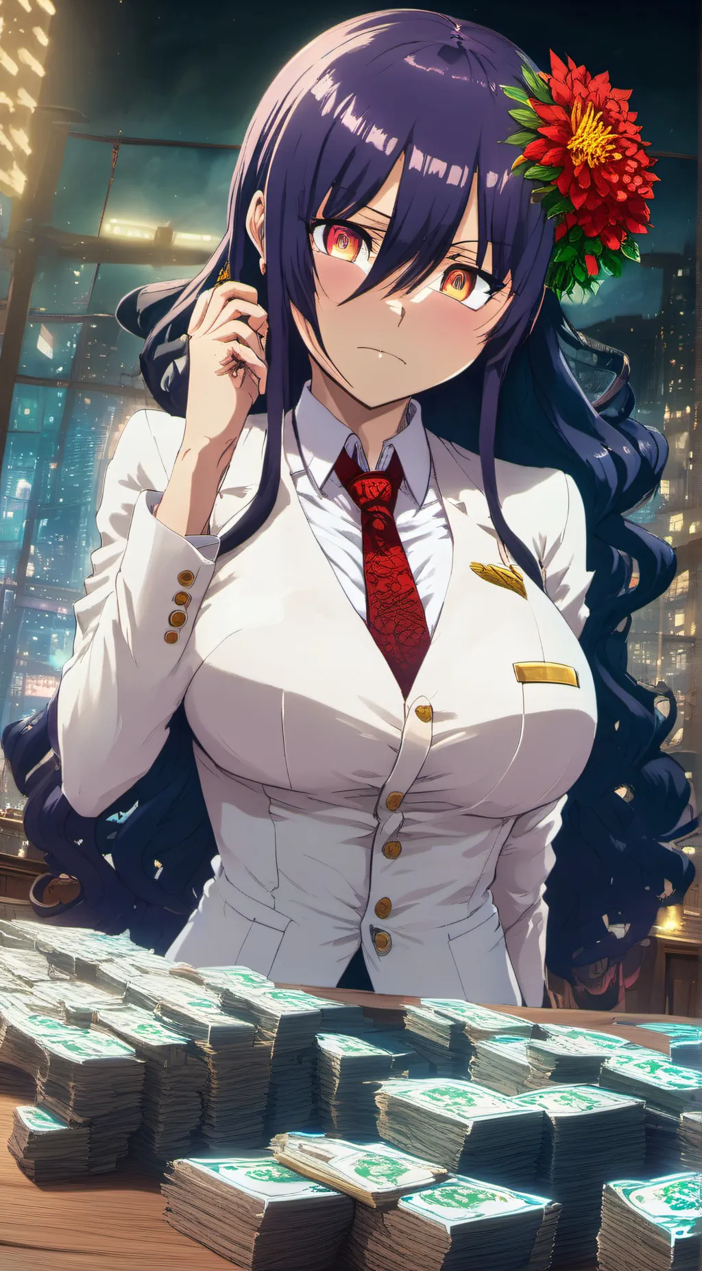 ai character: Nin Ju Sak Yakuza  background