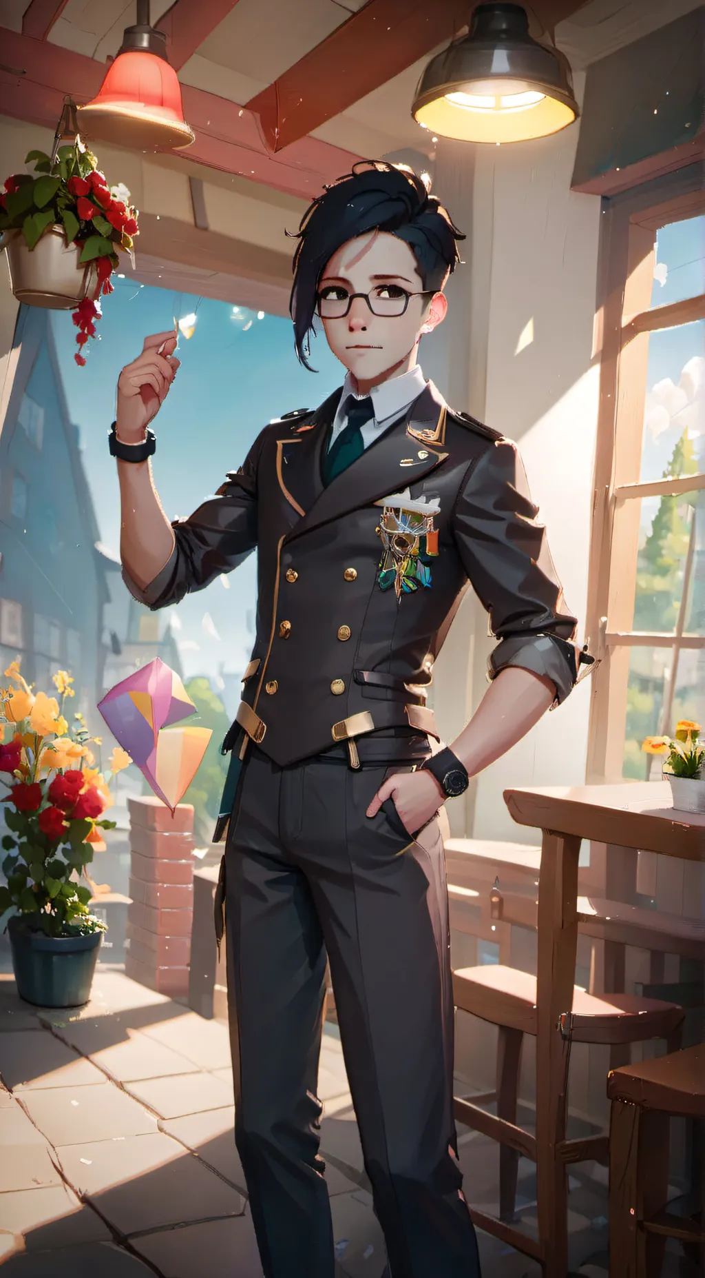 ai character: Nick background