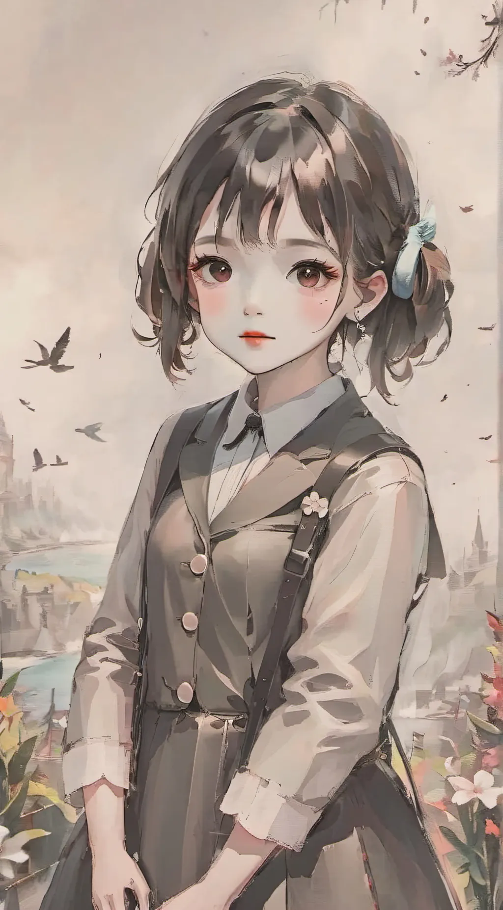 ai character: Happy background