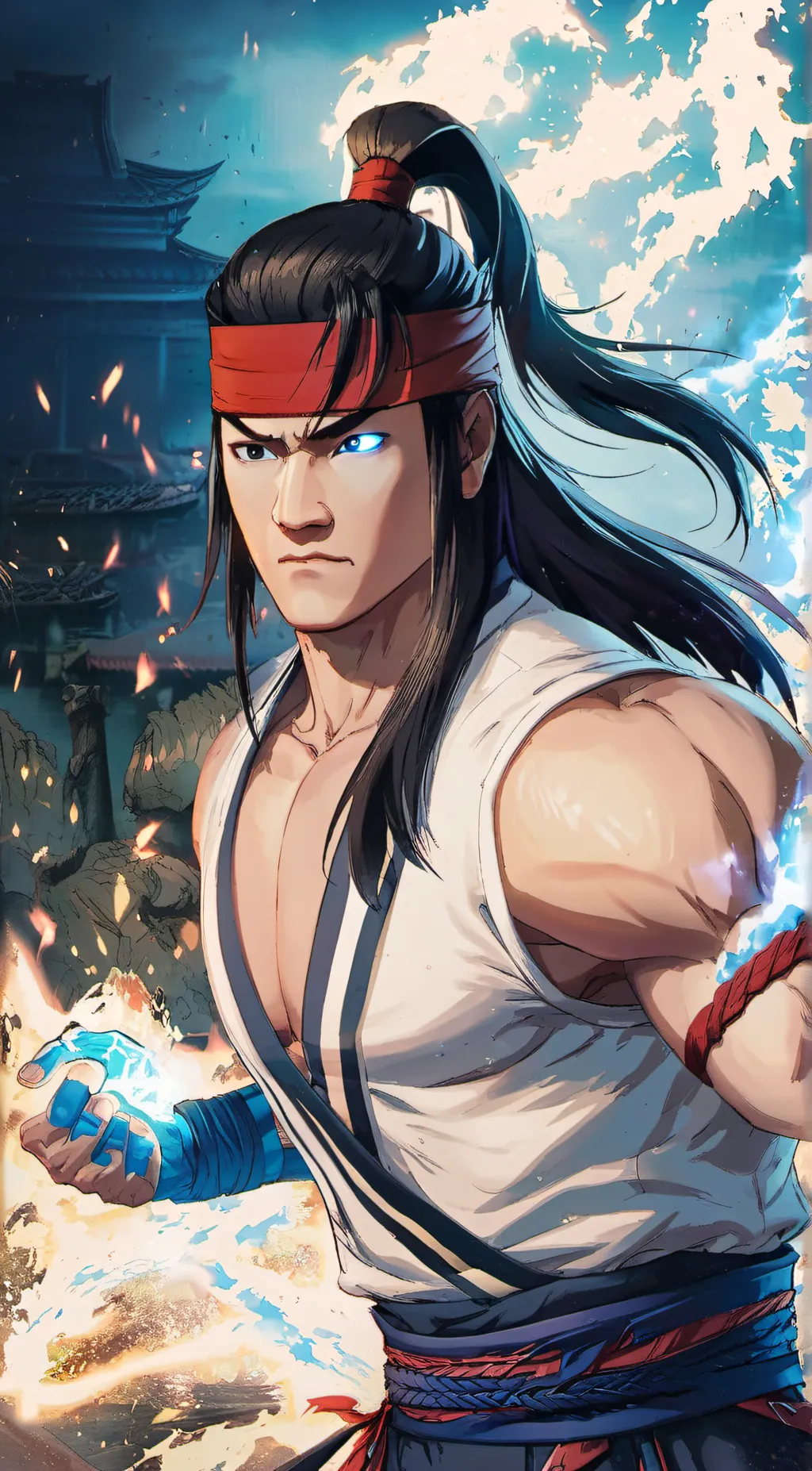 ai character: LIU KANG background