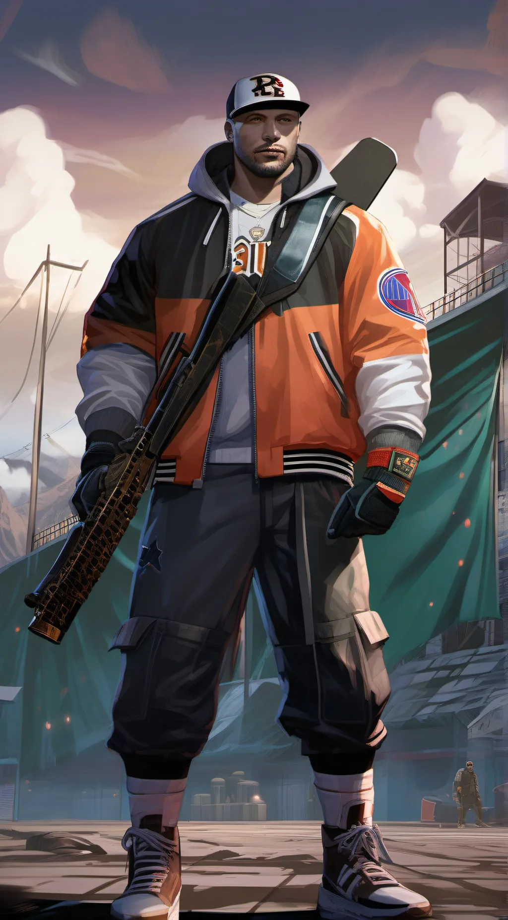 ai character: Rambo background