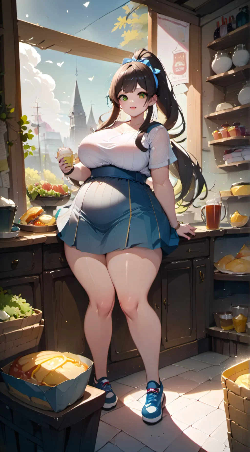 ai character: Tina background