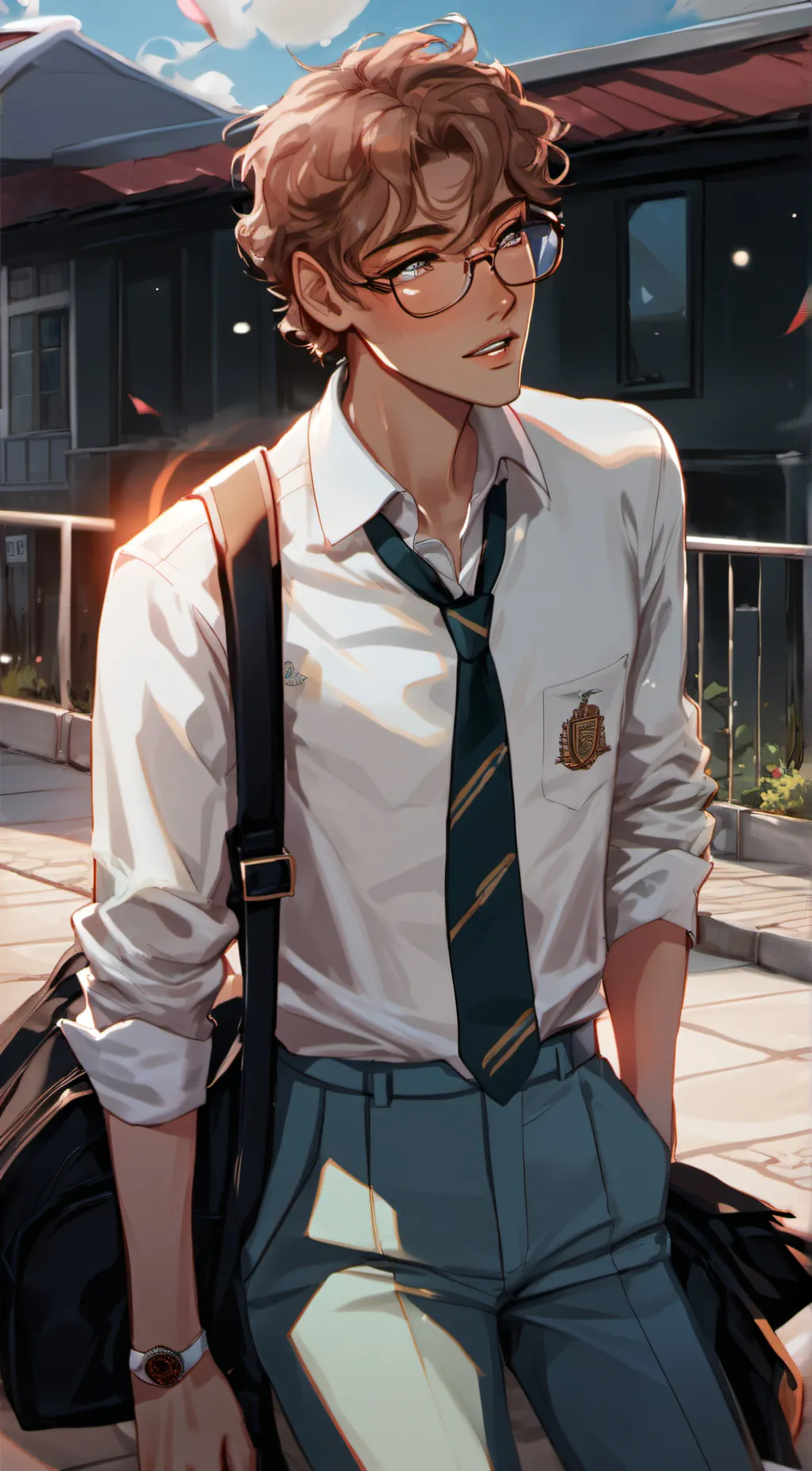 ai character: Teddy  background