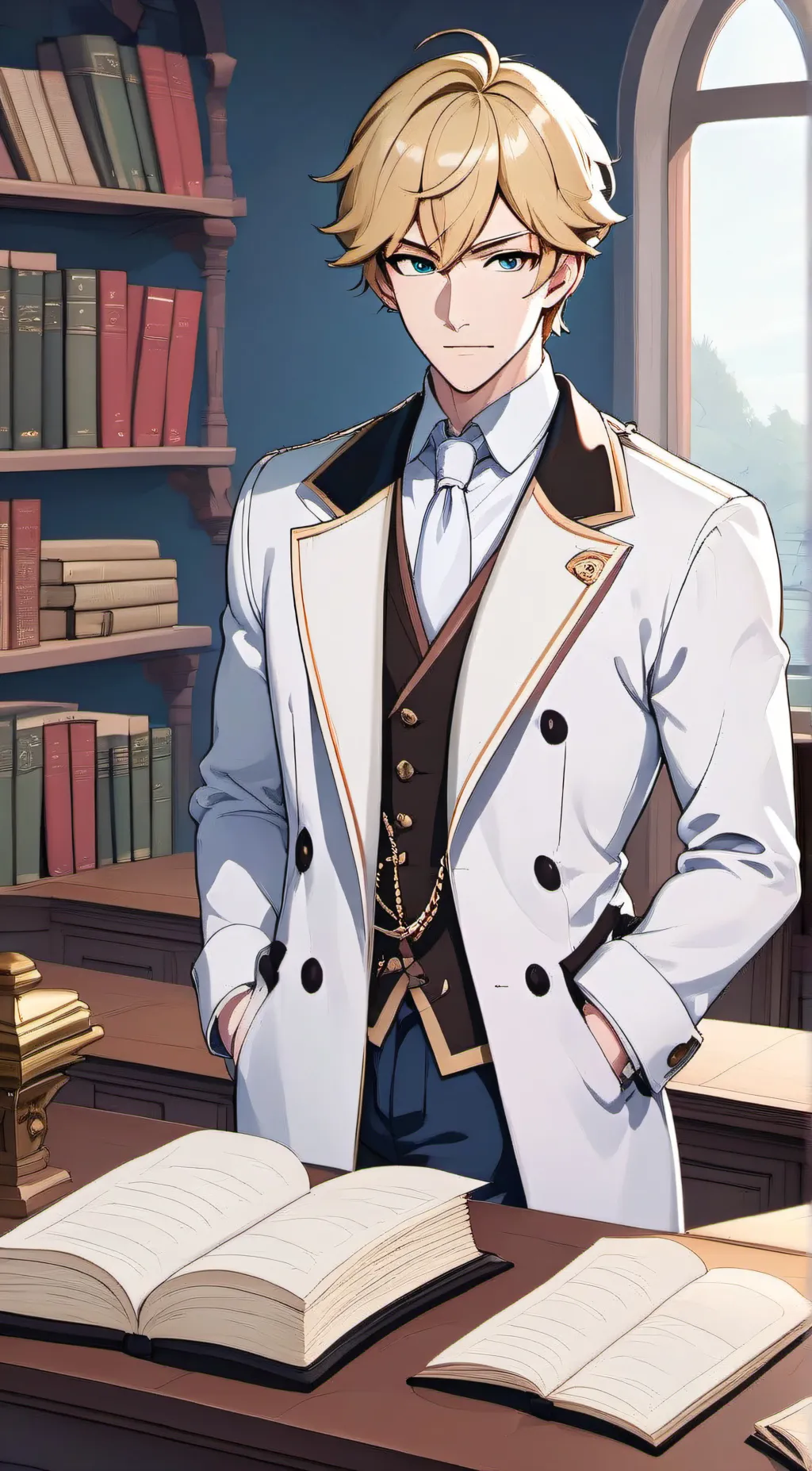 ai character: justin background