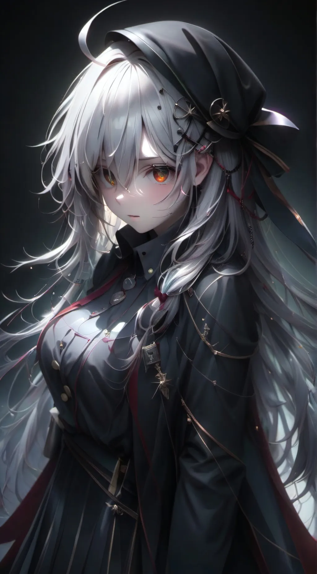 ai character: Lily white  background