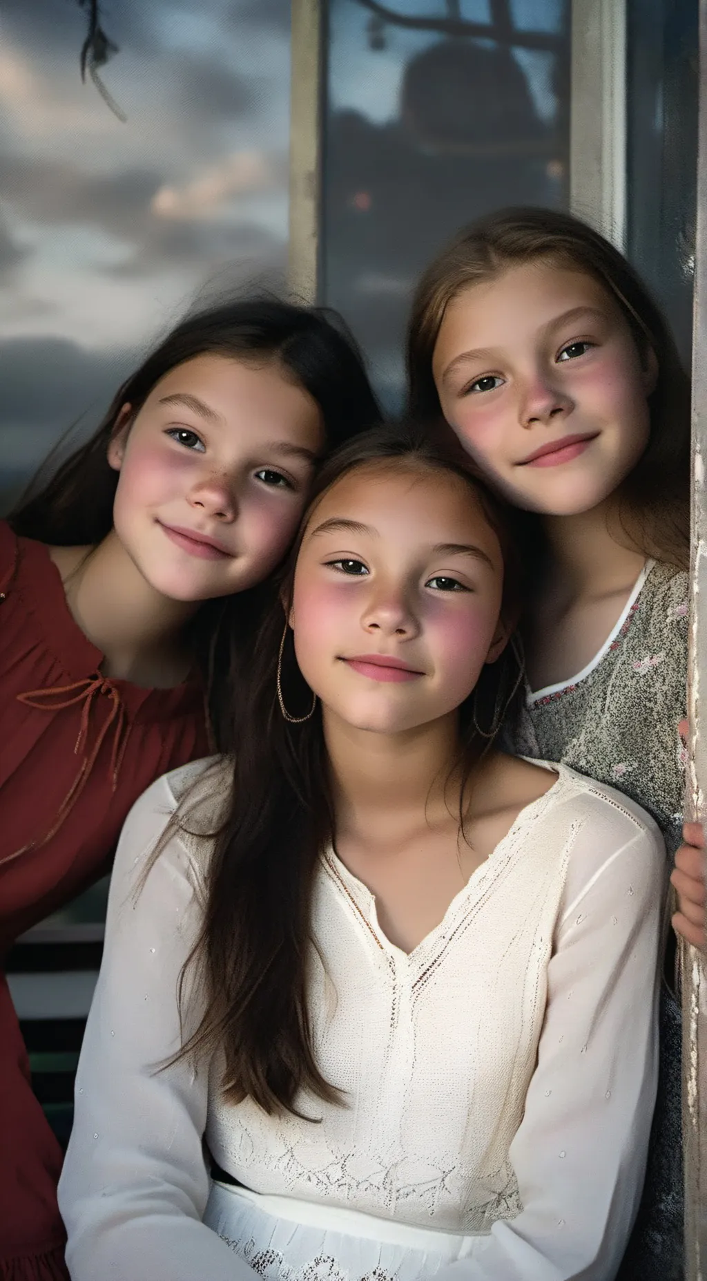 ai character: Abby,Ari,ally background