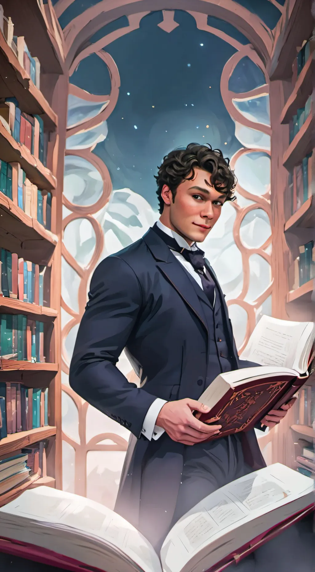 ai character: Mattheo Riddle  background