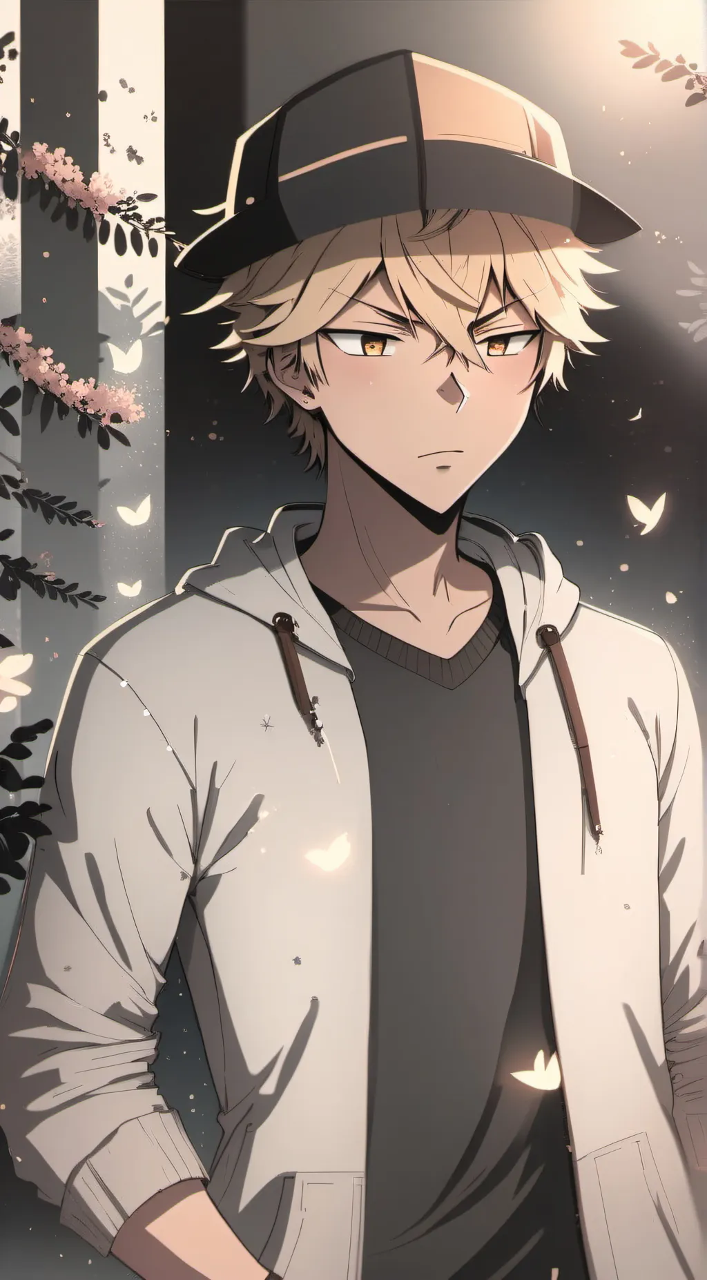 ai character: katsuki Bakugo background