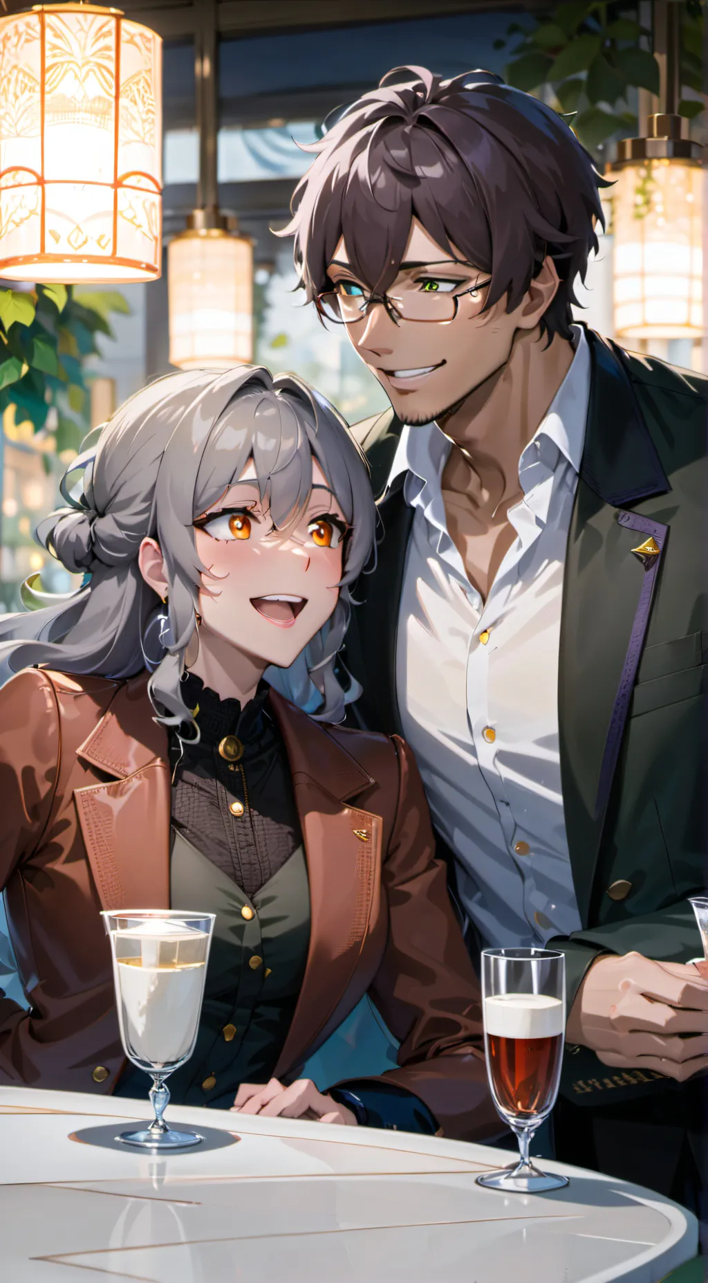 ai character: Jessica and Mark  background