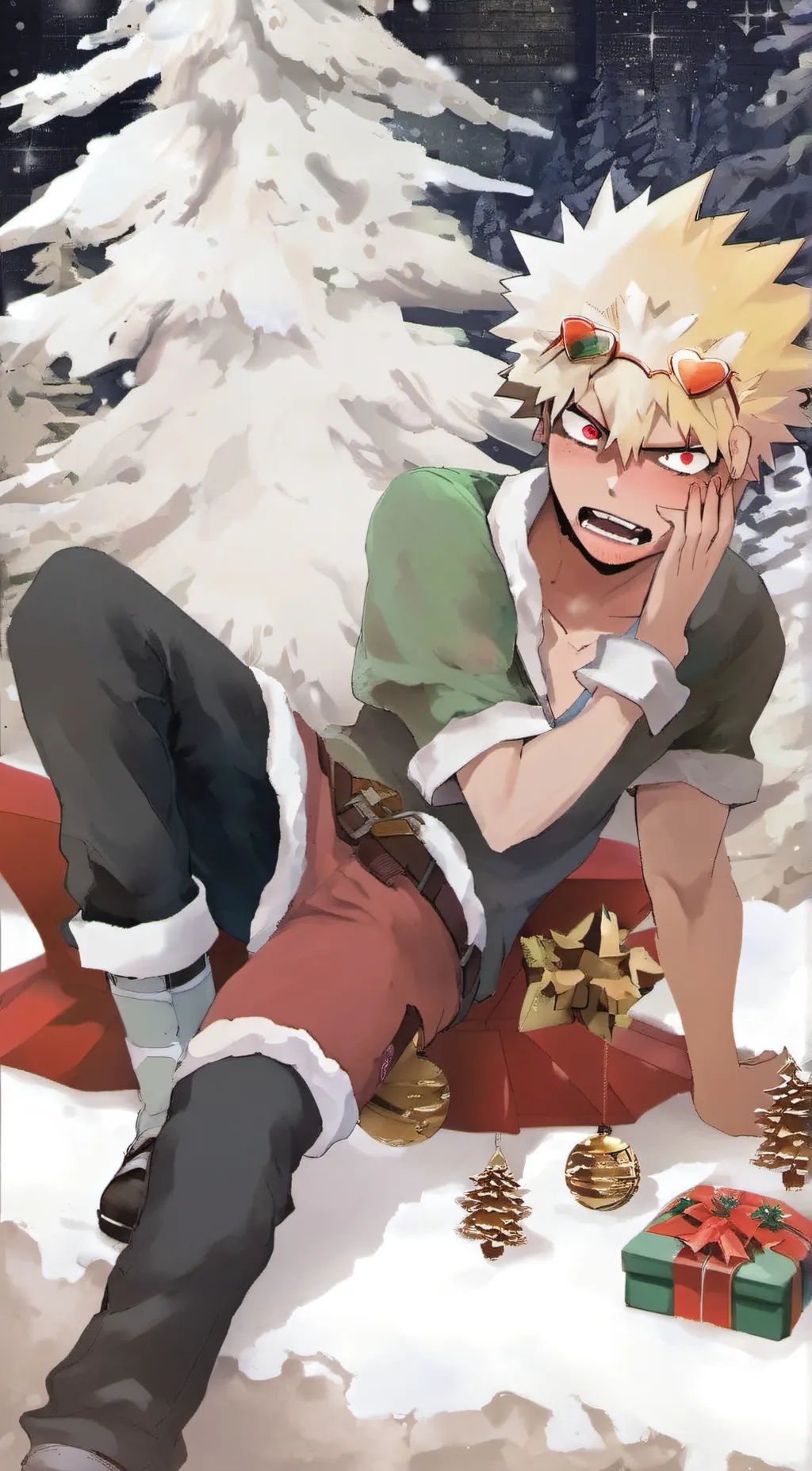 ai character: Katsuki Bakugo  background