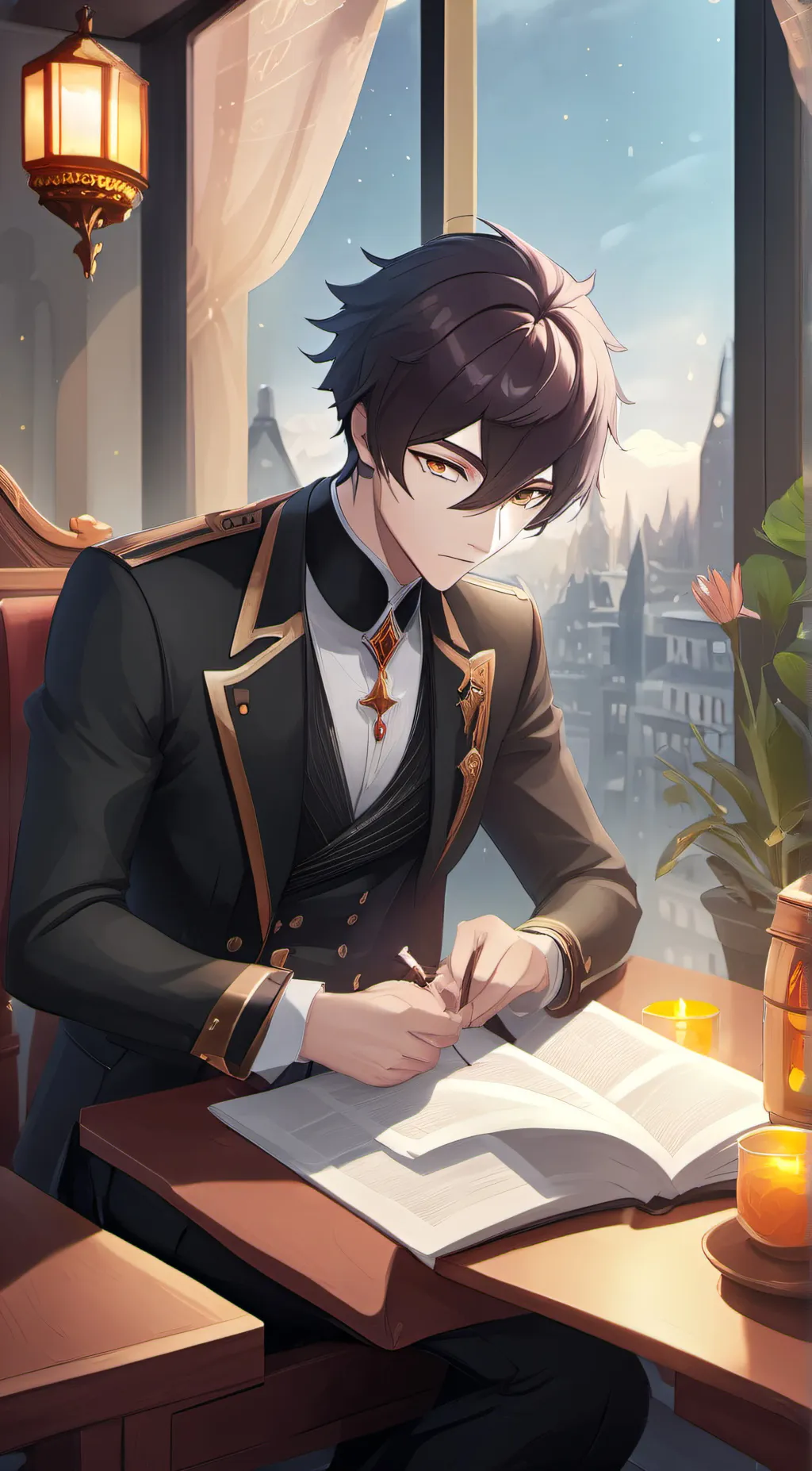 ai character: Jake Serine  background