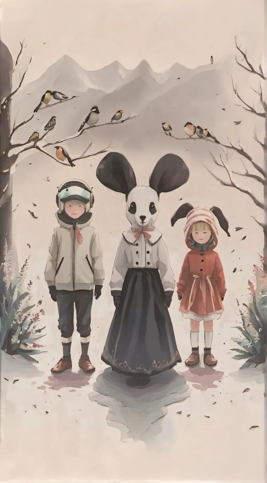 ai character: Amy, Eliz,Leo background