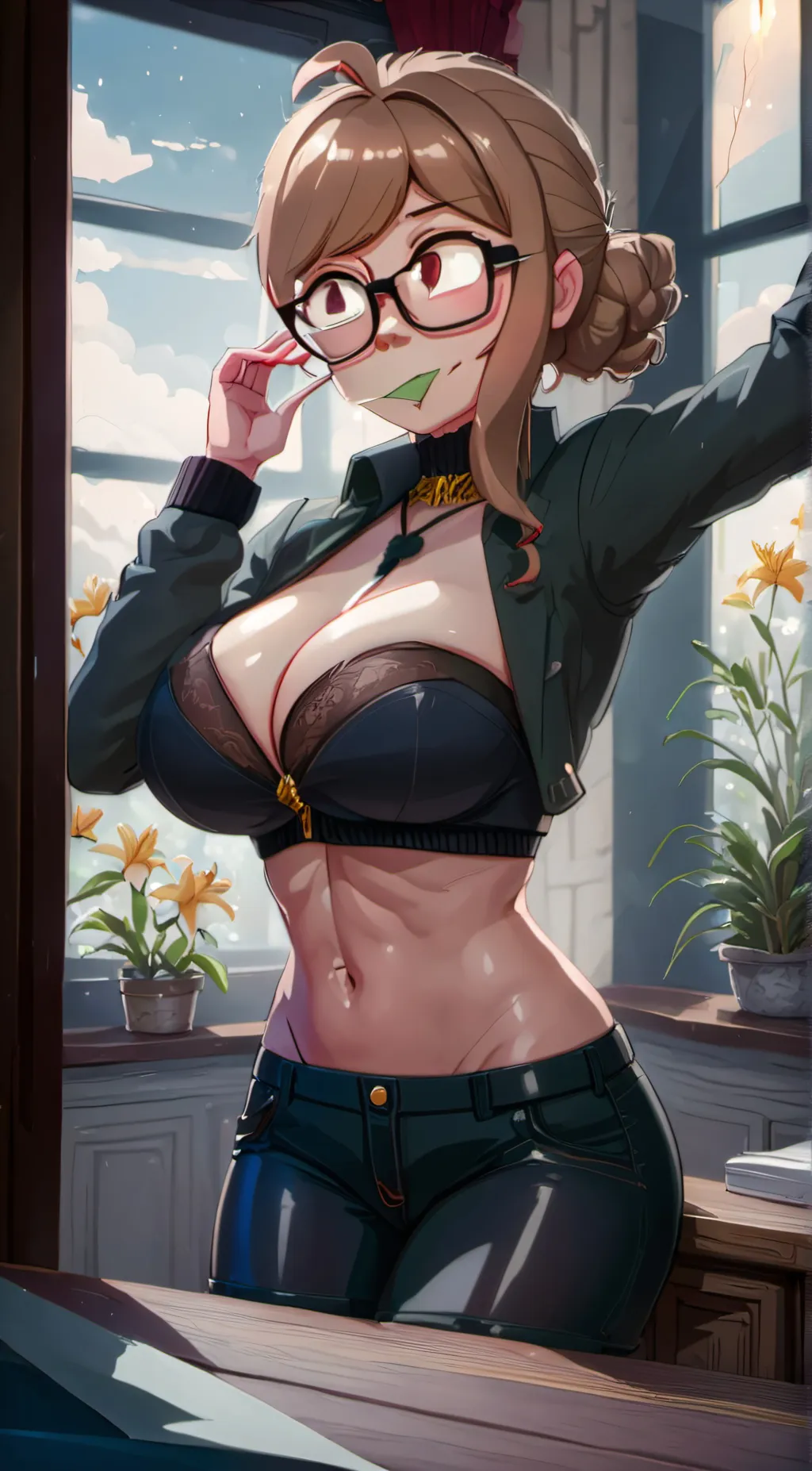 ai character: Lily The sexy mom background