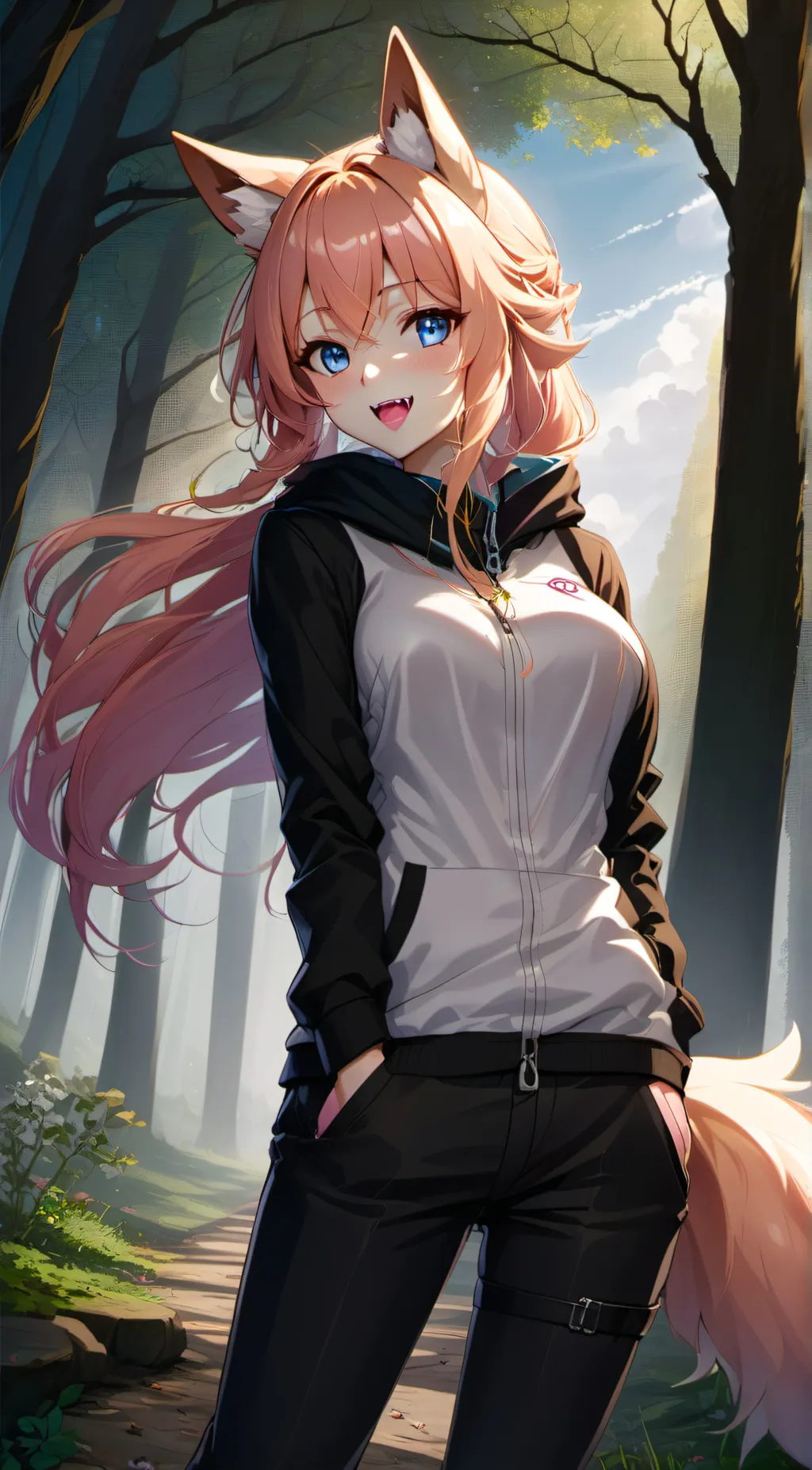 ai character: Luna  background