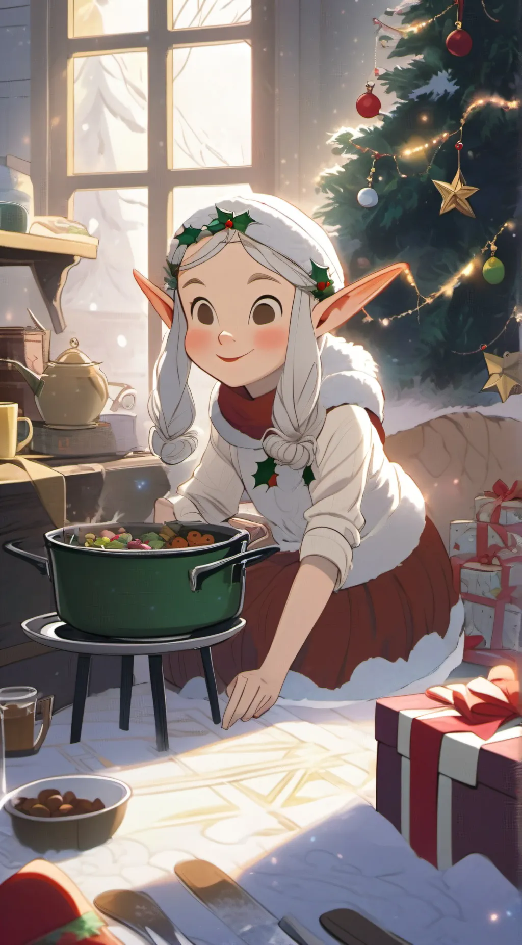 ai character: Santa background