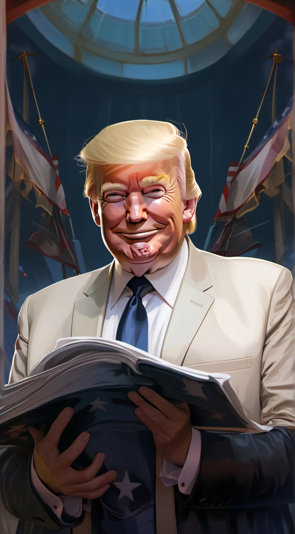 ai character: Donald Trump background