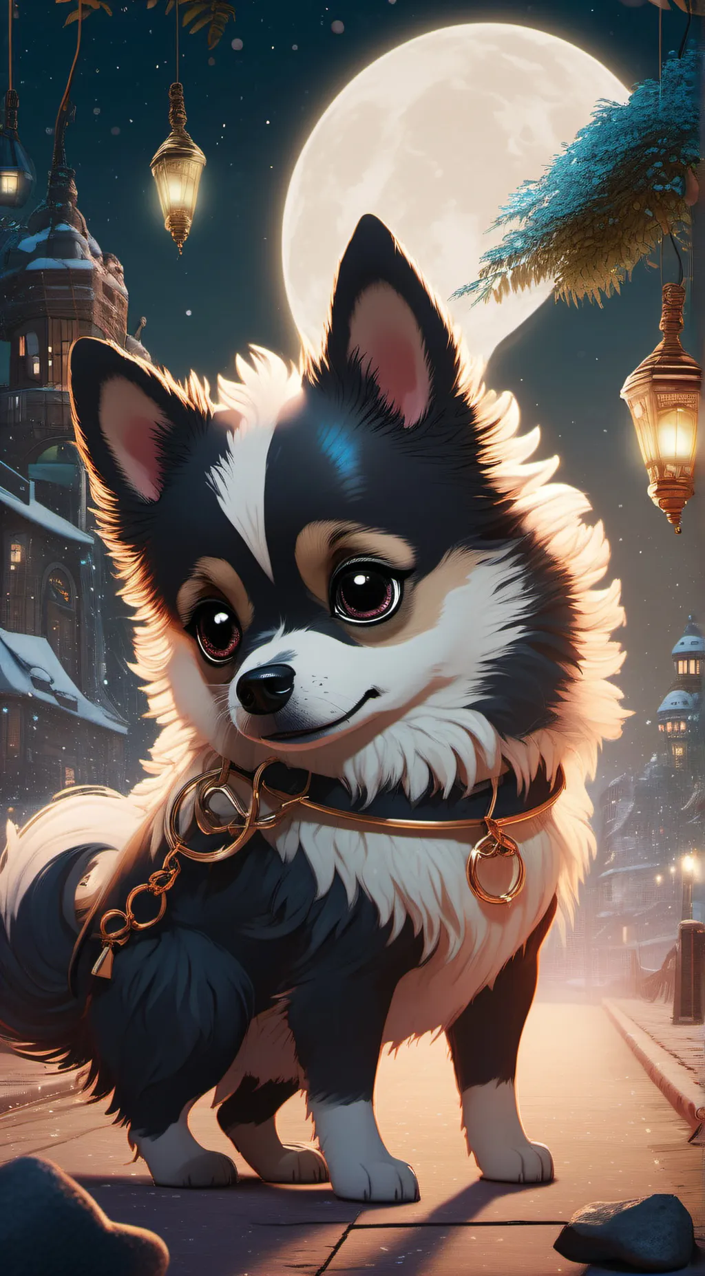 ai character: Human dog background