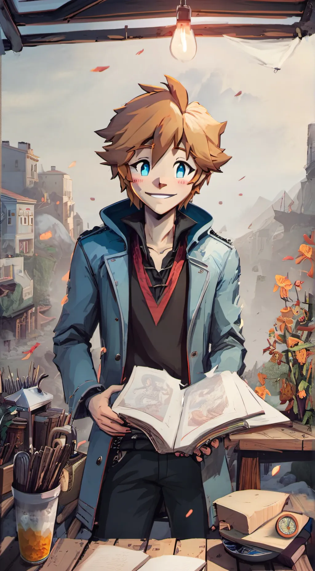 ai character: Adrien background