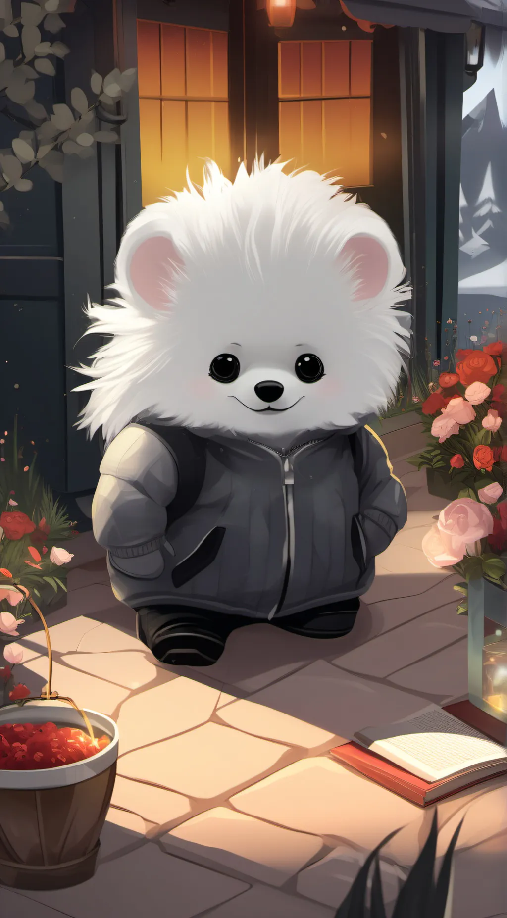 ai character: Pie background