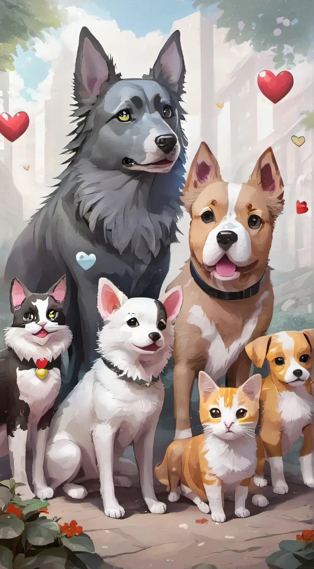 ai character: cat background