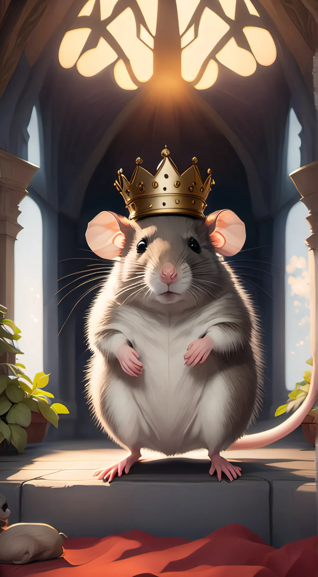 ai character: Papa rat background
