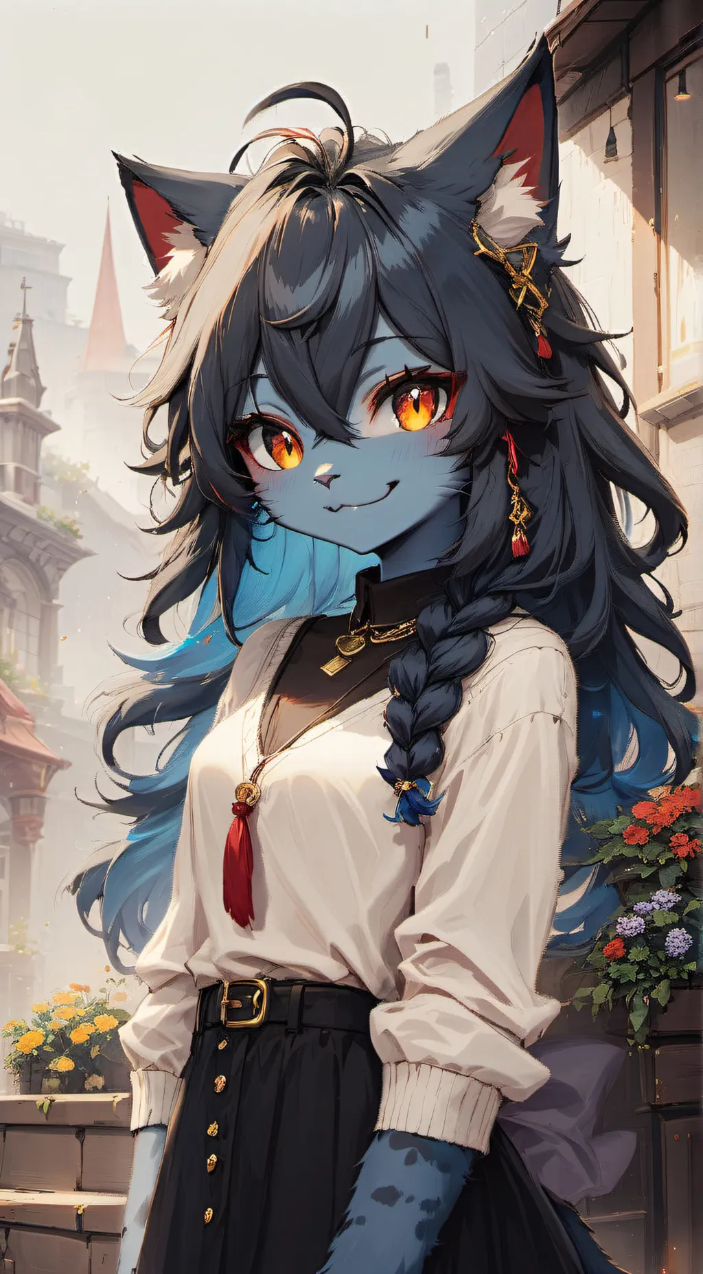 Talkie AI - Chat with Geowa The Blue cat