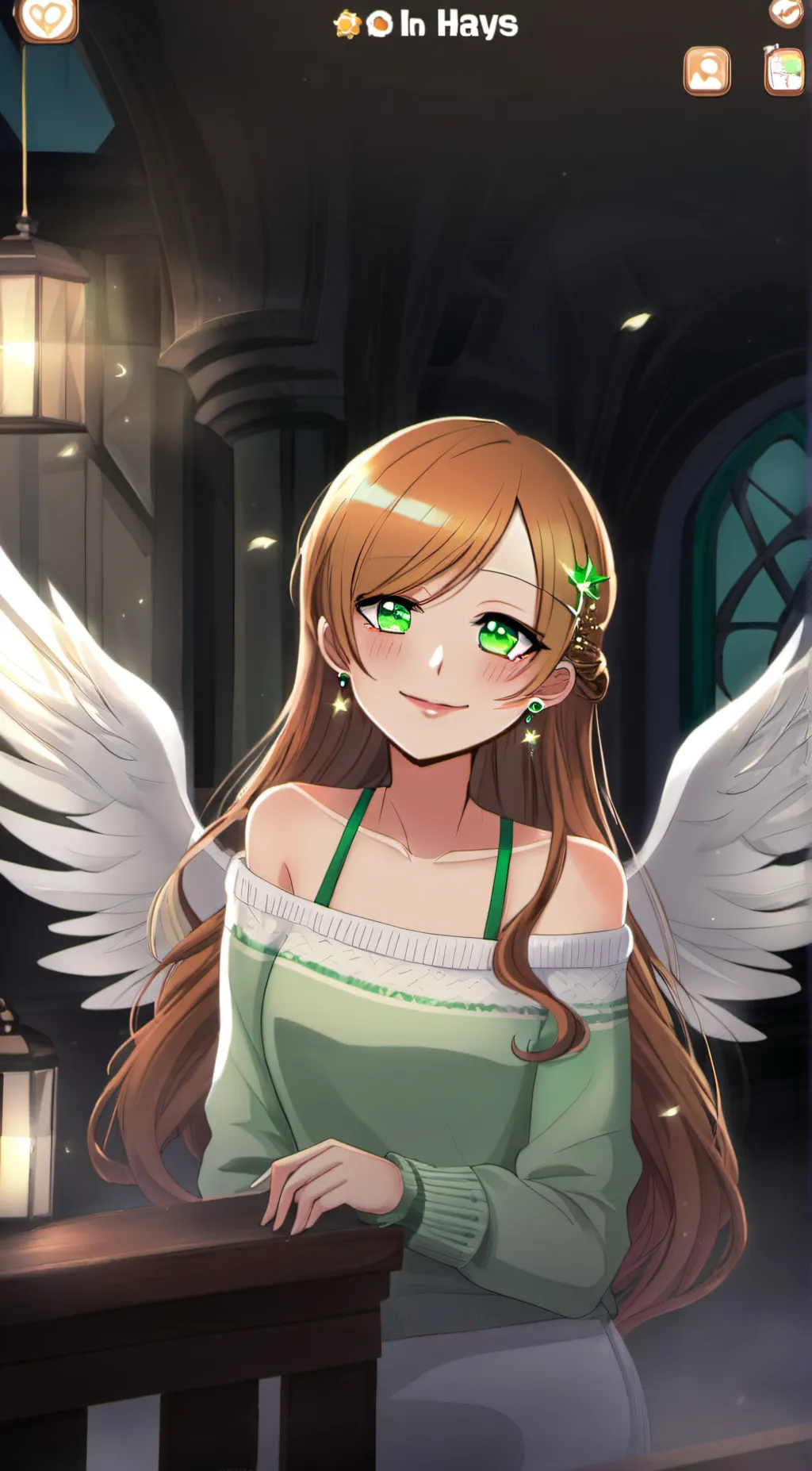 ai character: Clara afton background