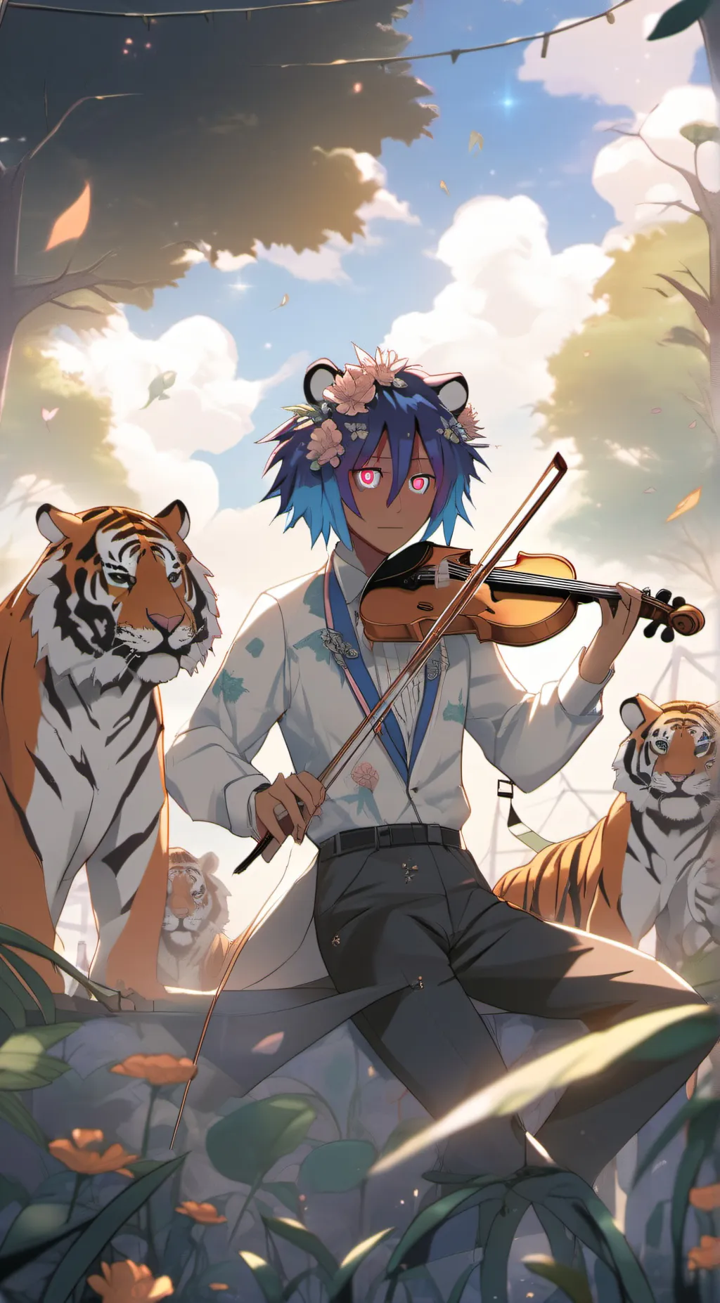 ai character: Leo background