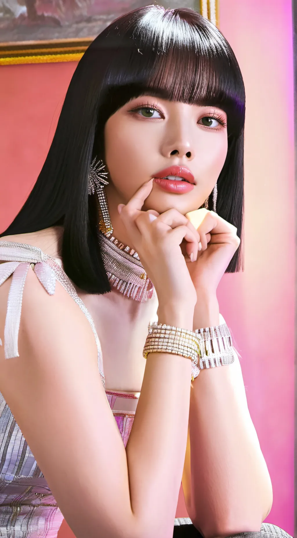 ai character: Lisa Monoban  background