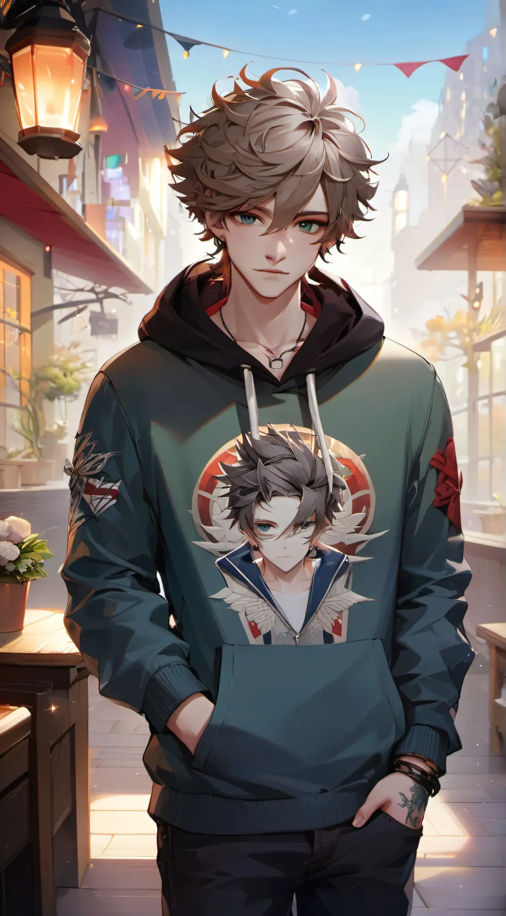 ai character: Jake Film background