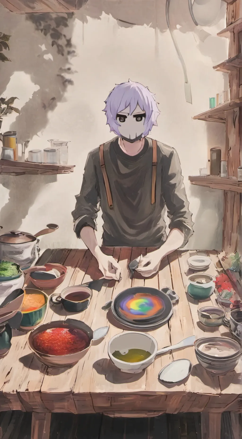 ai character: Strawberrytheheat background