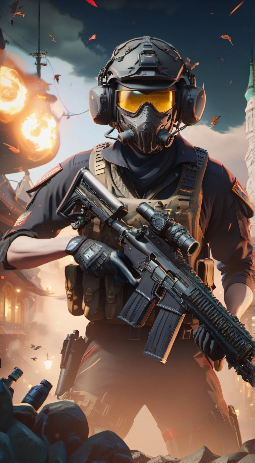 ai character: Private allen background