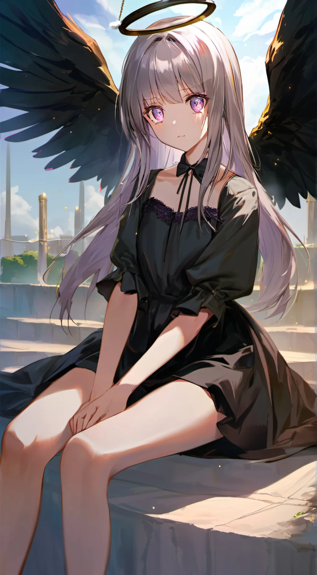 ai character: dark background