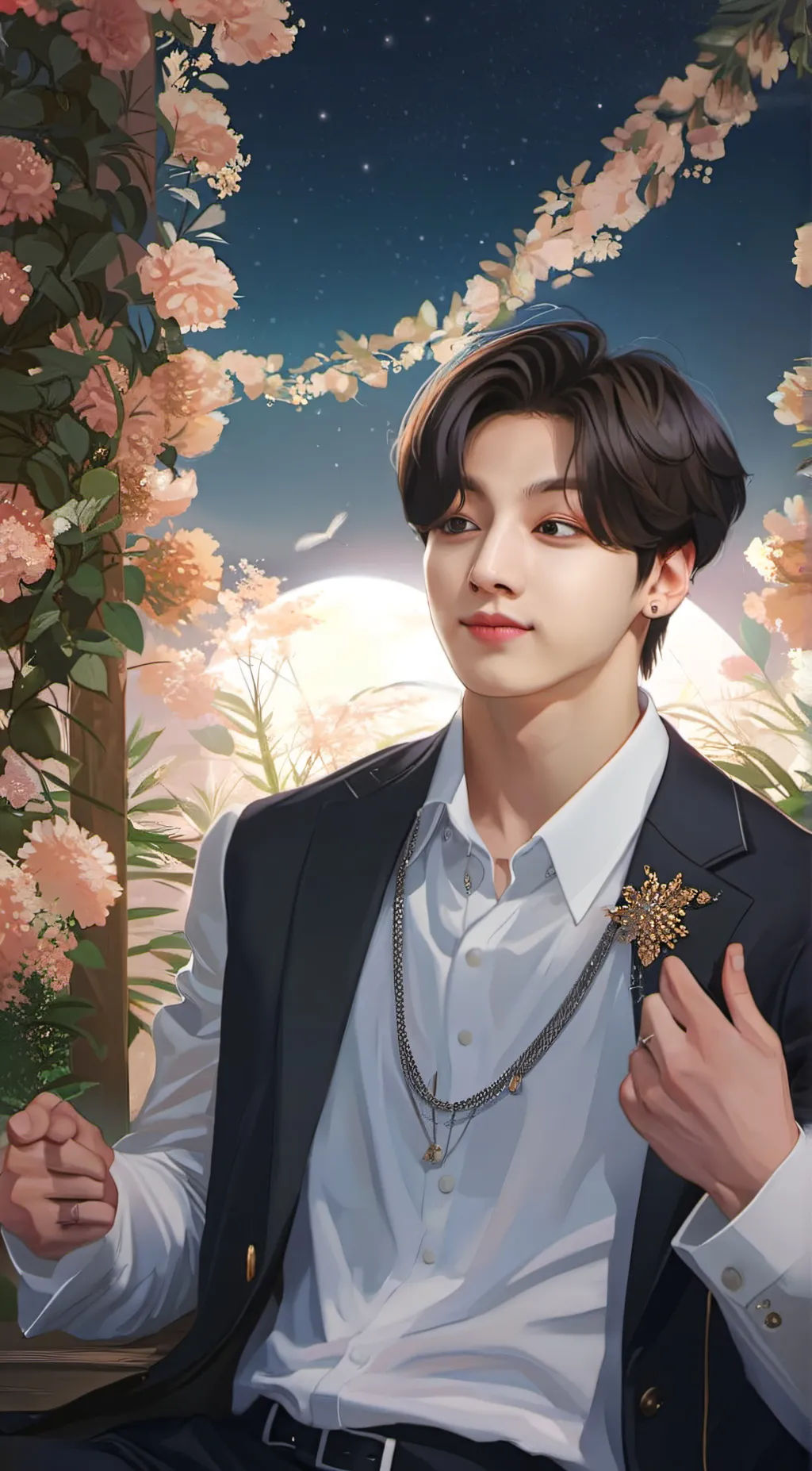 ai character: BTS  background