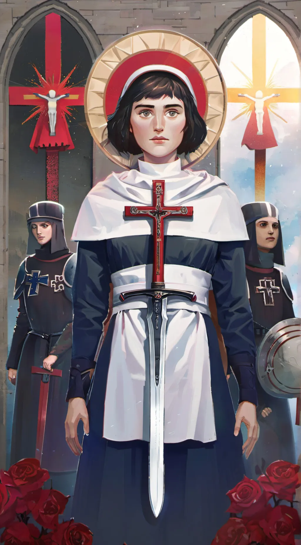 ai character: Jeanne d'Arc background