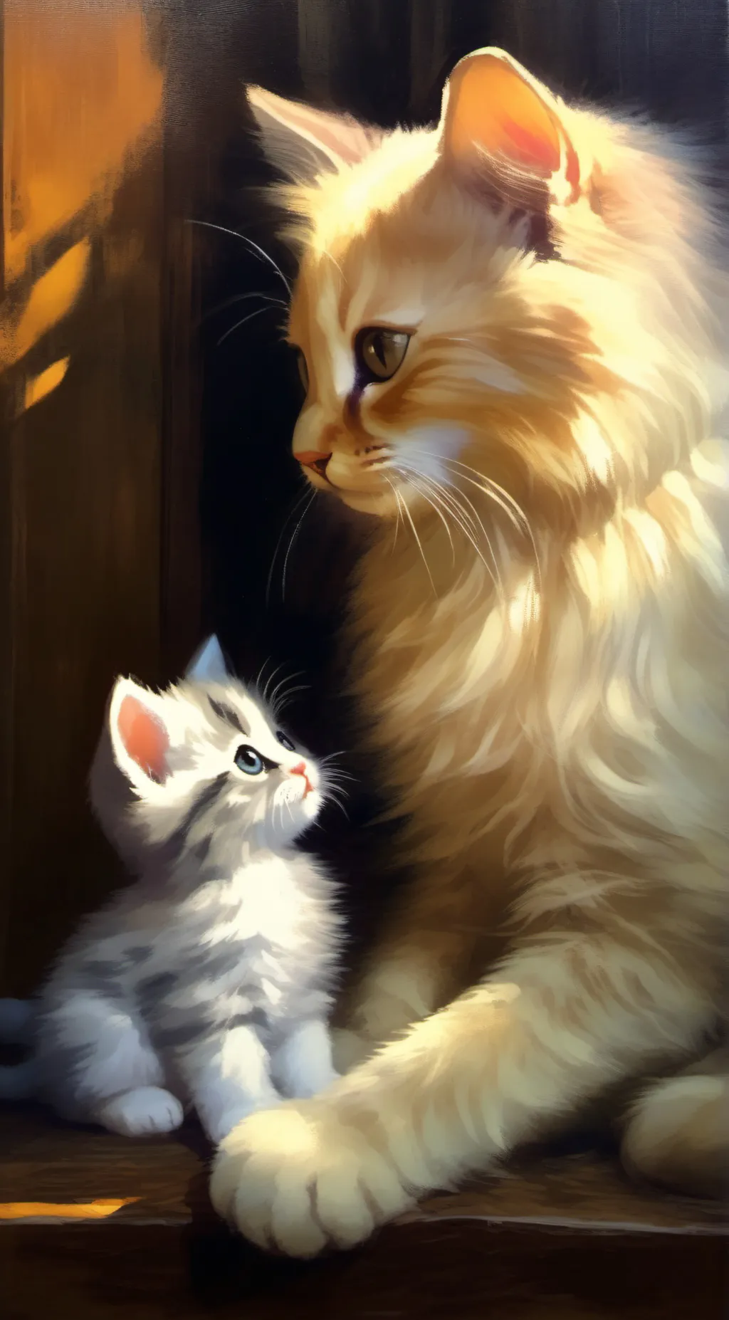 ai character: I am the best cat background