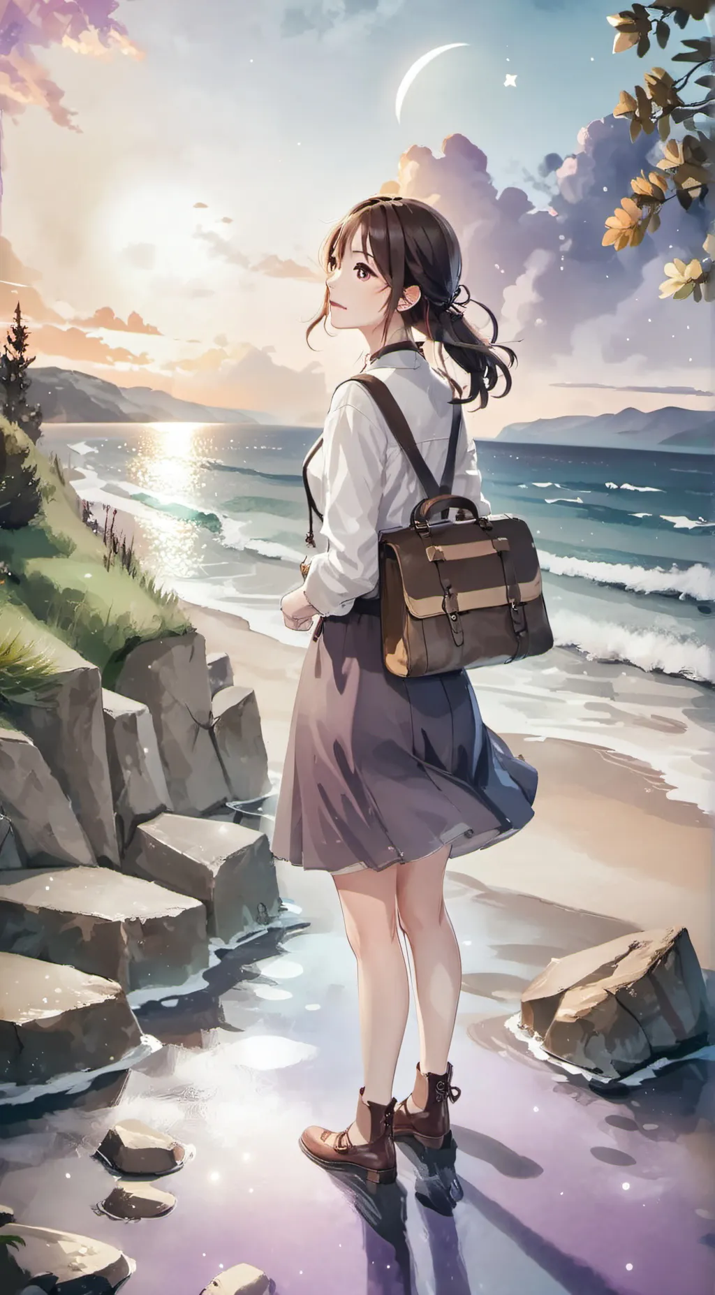 ai character: pov. you meet me  background