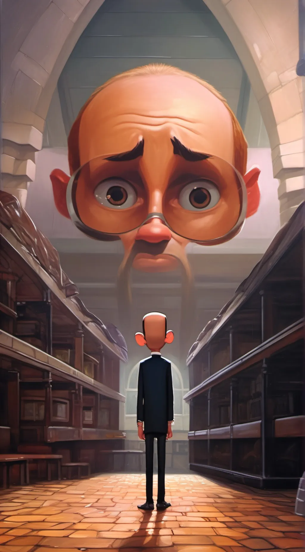 ai character: pp man background