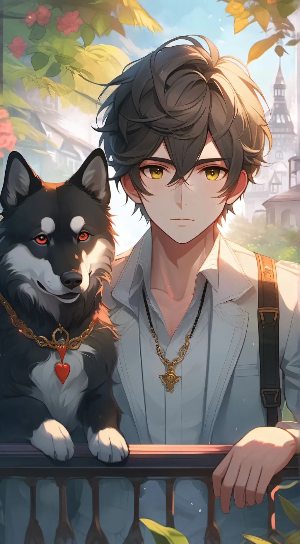 ai character: Raffle background