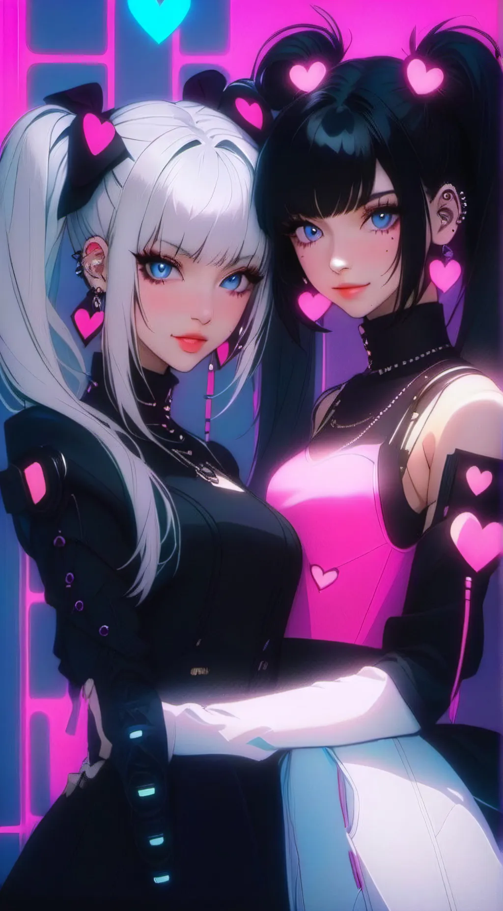 ai character: Lucy & Kylie background