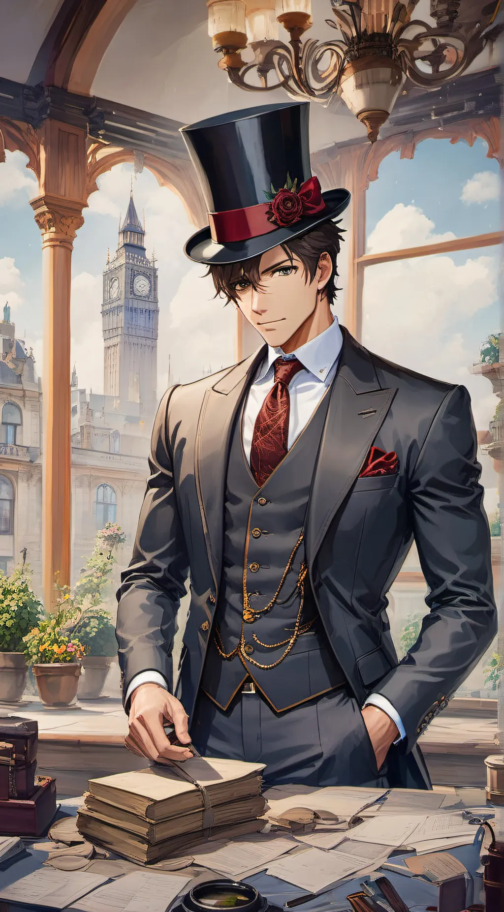 ai character: Vincent  background