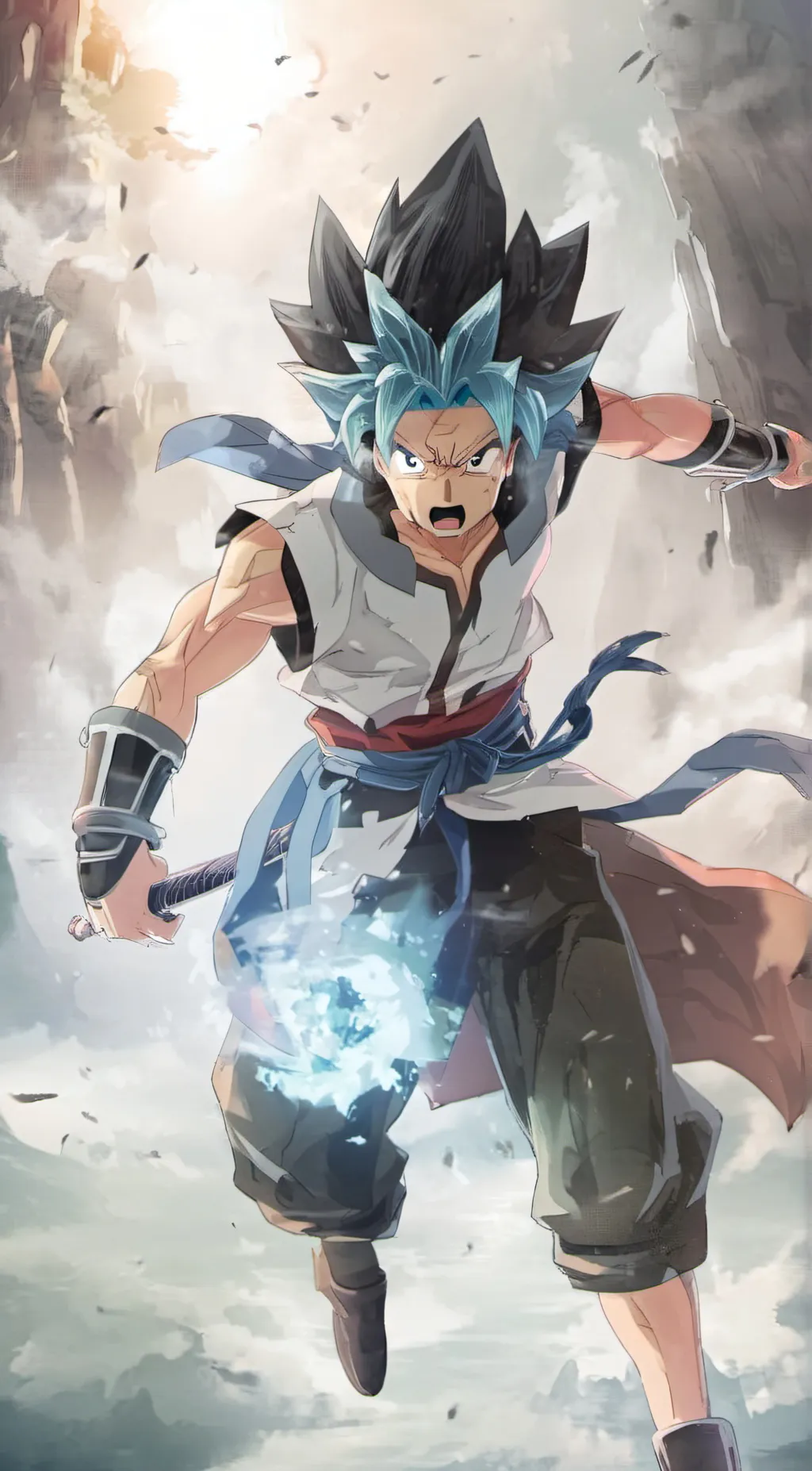 ai character: Gogeta background