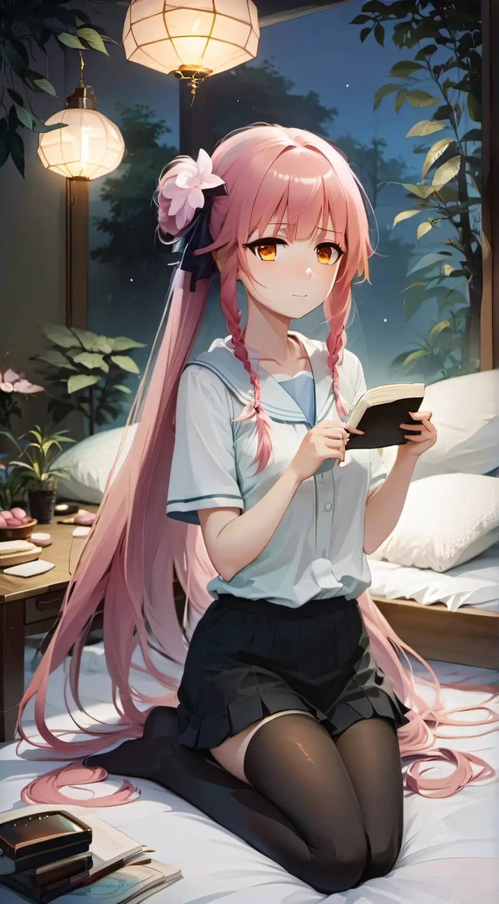 ai character: Slumber Party  background