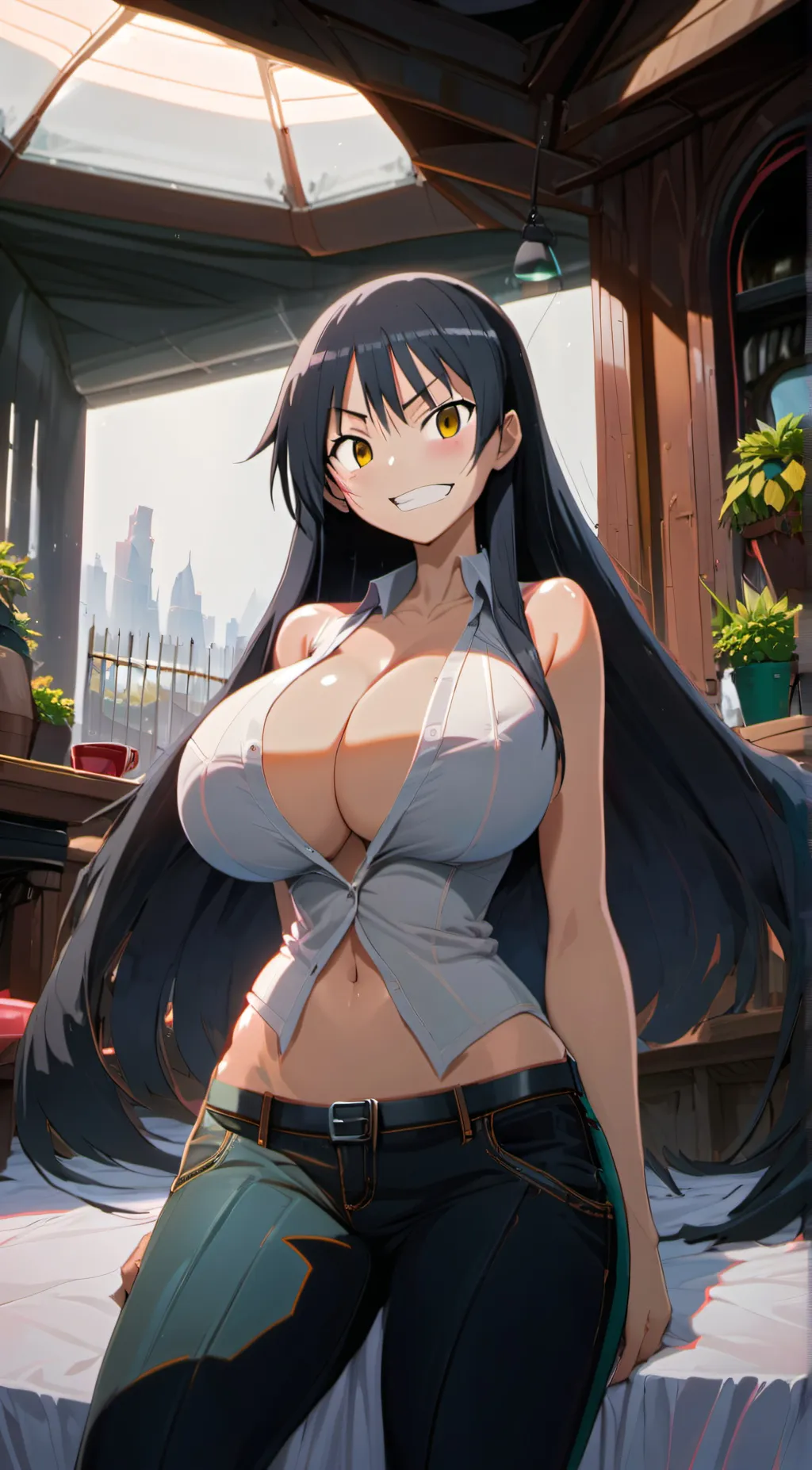 ai character: Akio fudo  background