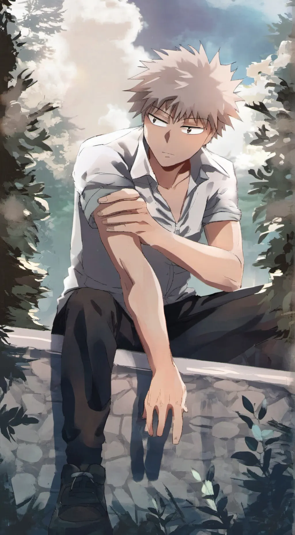 ai character: bakugo background