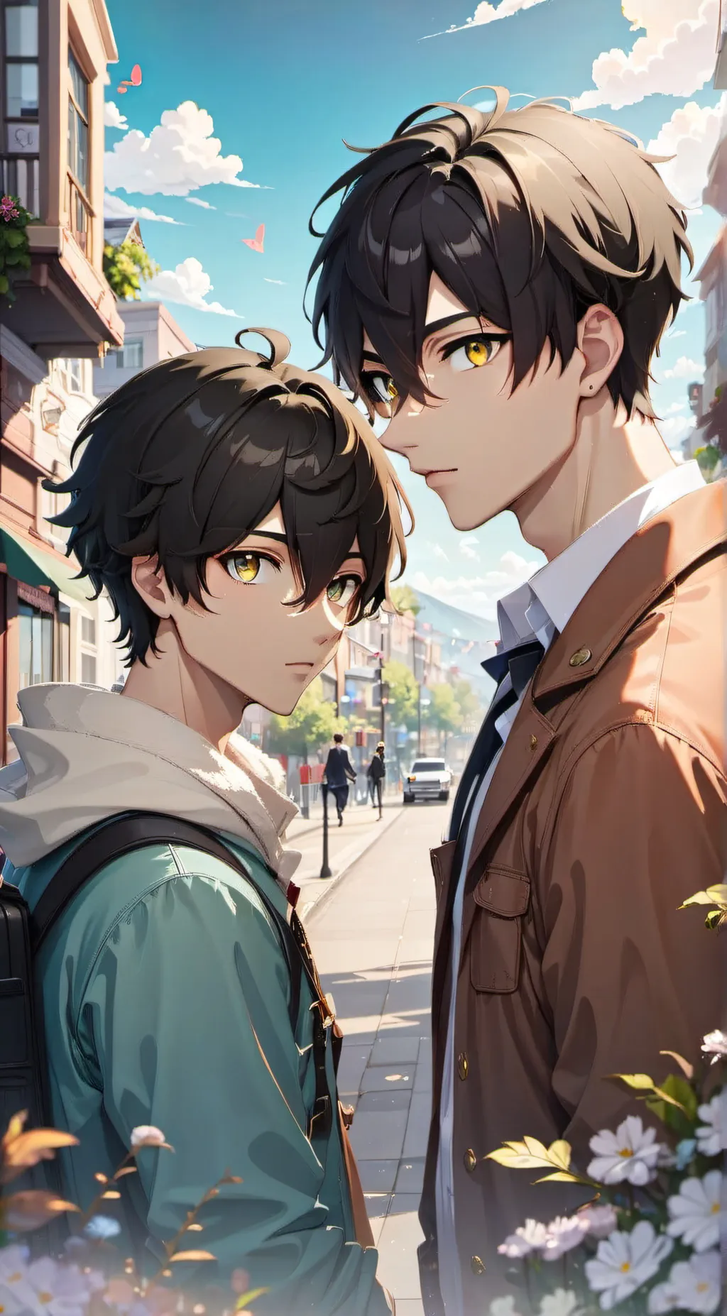 ai character: Akio  background