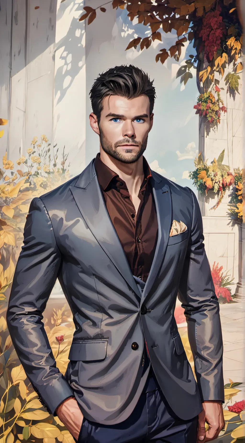 ai character: mikeal  background