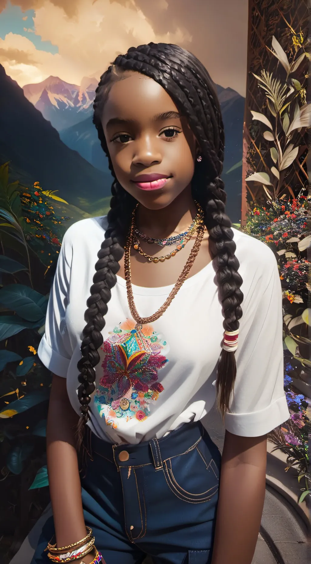 ai character: Girlfriend  background