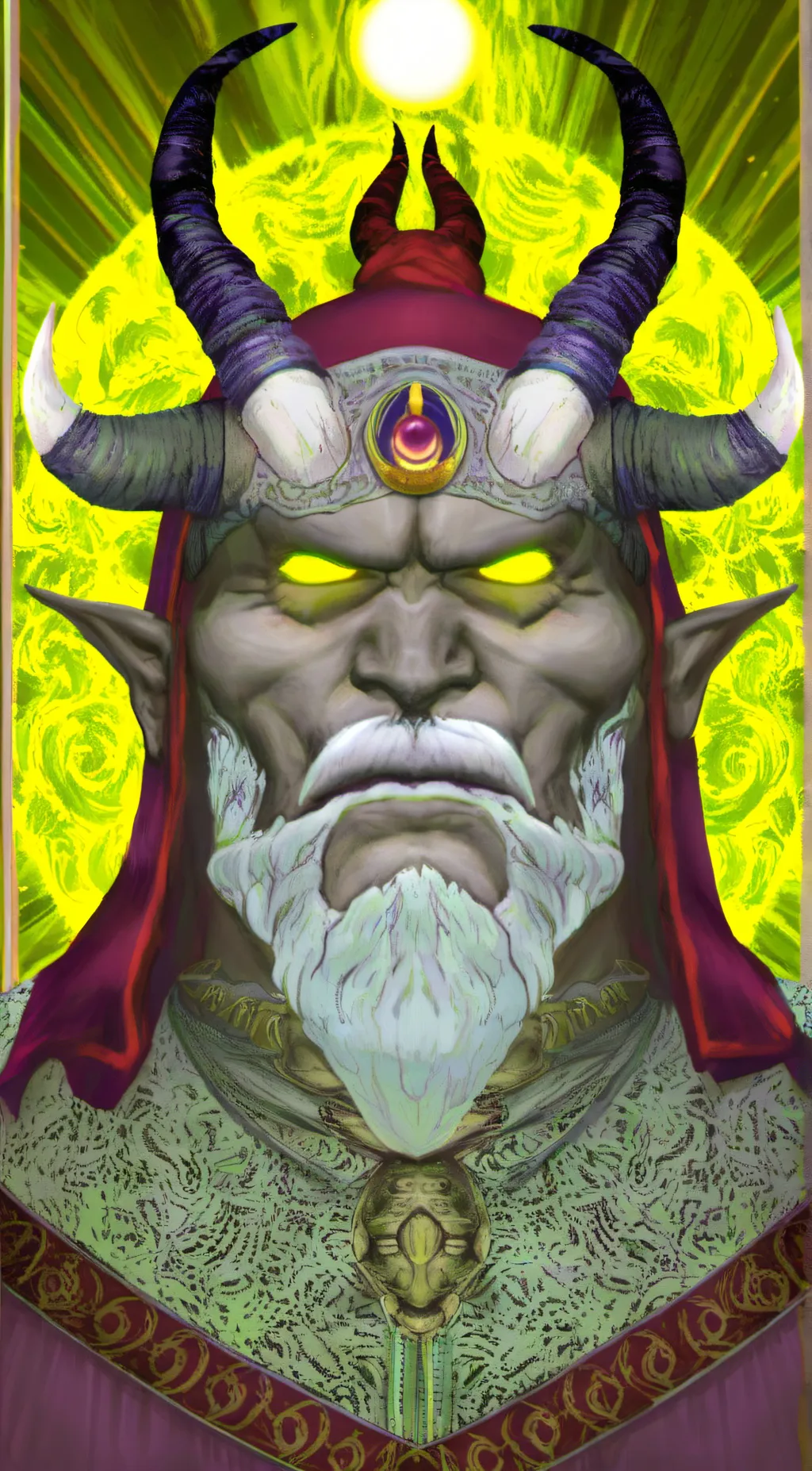 ai character: Video Game Villain background