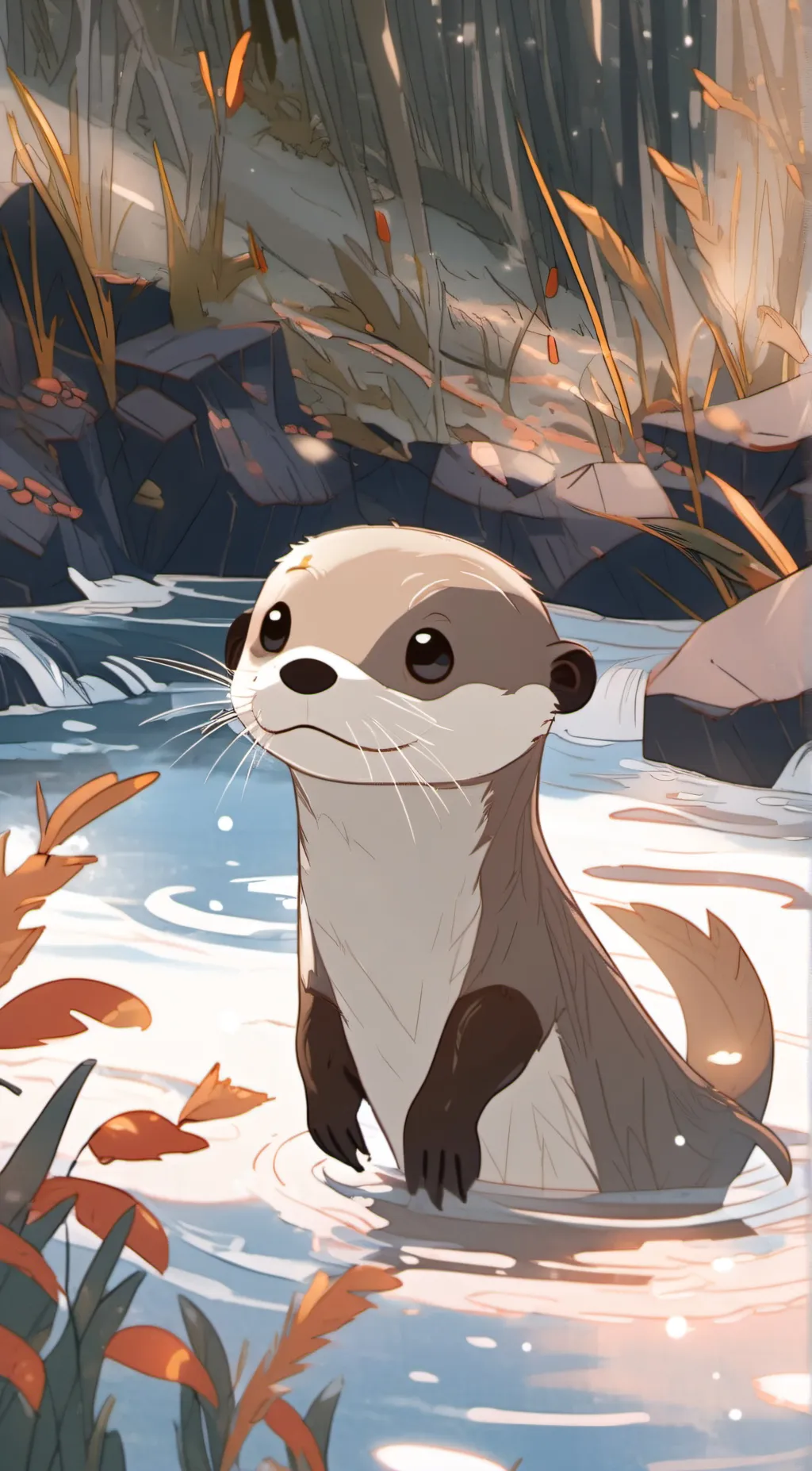 ai character: mr otter  background
